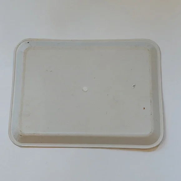 Vtg 2 Floral trays, plastic - Picture 5 of 7